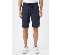 Shorts BOSS GREEN "S Urbanex-Cargo", Herren, Gr. 52, N-Gr, blau (dunkelblau402), Web, Obermaterial: 100% Elastomultiester, unifarben, regular fit, Hosen Shorts, mit Cargotaschen Cargohose Stretchhose 