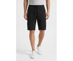 Shorts BOSS GREEN "S Urbanex-Cargo", Herren, Gr. 56, N-Gr, schwarz (schwarz001), Web, Obermaterial: 100% Elastomultiester, unifarben, regular fit, Hosen Shorts, mit Cargotaschen Cargohose Stretchhose