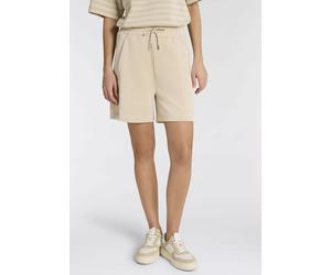 Shorts BOSS ORANGE "Eta Premium Damenmode", Damen, Gr. XS, N-Gr, open beige 287, Web, Obermaterial: 52% Modal, 46% Polyester, 2% Elasthan, unifarben, relaxed fit kniefrei, Hosen Shorts, aus weichem Mo