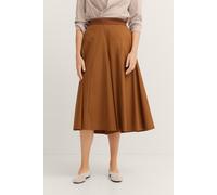 Shorts BUGATTI, Damen, Gr. 44, Normalgrößen, braun (70, cognac), 78% Baumwolle, 18% Polyamid, 4% Elasthan, unifarben, normal, Hosen Shorts, Hosenrock (33270822-44) 70, cognac