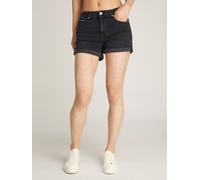 Calvin Klein Damen Jeans Shorts Mid Rise, Schwarz (Denim Black), 26W