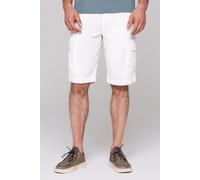 Shorts CAMP DAVID, Herren, Gr. 4XL, Normalgrößen, weiß, Web, Material: 100% Baumwolle, bestickt, regular fit knielang, Hosen Shorts, aus Baumwolle (85191662-4XL) weiß