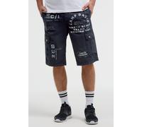 Shorts CAMP DAVID, Herren, Gr. XXL, Normalgrößen, blau, Popeline, Material: 100% Baumwolle, bedruckt, regular fit knielang, Hosen Shorts, aus Baumwolle (54174262-XXL) blau