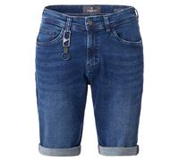 Shorts CASAMODA "CASAMODA Jeans shorts STEVE uni", Herren, Gr. 34, Normalgrößen, sattes mittelblau, 93% Baumwolle, 5% Polyester, 2% Elasthan, Hosen Shorts (39721563-34) sattes mittelblau