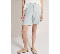 Shorts CECIL, Damen, Gr. XL (44), crystal mint, Stoff, 73% Viskose, 25% Polyester, 2% Elasthan, gestreift, loose fit kurz, Hosen Shorts, in Bermuda-Länge (17895633-XL) crystal mint