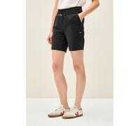 CECIL Damen 3716349 Shorts im Loose Fit, Schwarz, XL