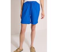Shorts CECIL, Damen, Gr. XXL (46), blau (surf blau), Stoff, 100% Viskose, unifarben, loose fit kurz, Hosen Shorts, im Loose Fit (44737943-XXL) surf blau