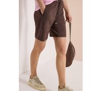 Shorts CECIL "Style Chelsea", Damen, Gr. XXL (46), N-Gr, braun cacao, Web, Obermaterial: 66% Baumwolle, 30% Polyester, 4% Elasthan, unifarben, loose fit kniefrei, Hosen Shorts, Sommer-Shorts mit elats