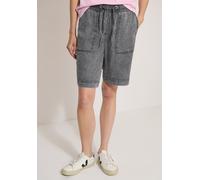 Cecil Damen Wide Leg Shorts im Loose Fit in Grau, Gr: XXL