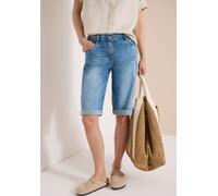 Shorts CECIL "Neele", Damen, Gr. 34, N-Gr, light blau washed, Denim/Jeans, Obermaterial: 78% Baumwolle, 20% Polyester, 2% Elasthan. Futter: 52% Polyester, 48% Baumwolle, unifarben, loose fit kniefrei,