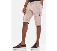 Cipo & Baxx Herren Shorts Capri Bermuda Kurze Hose Jeansshorts Cargotaschen Denim CK188 Beige W31