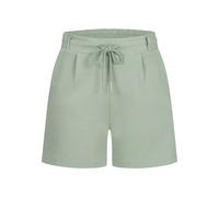 Shorts CLOUD 5IVE "CLOUD 5IVE Shorts mit Tunnelzug und 2-Pockets", Damen, Gr. XXL, US-Größen, grün, 90% Lyocell, 10% Polyester, unifarben, normal, Hosen Shorts (49552356-XXL) grün