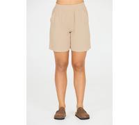 Shorts CRUZ "Melany", Damen, Gr. 38, EURO-Größen, beige (ecru), 100% Baumwolle, unifarben, Hosen Shorts, aus reiner Baumwolle (18289804-38) ecru