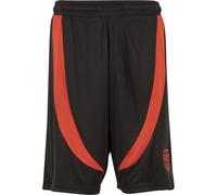 Shorts ECKO UNLTD. "Ecko Unltd. Ecko Unltd. Cuts Shorts", Herren, Gr. XL, US-Größen, schwarz, rot, 100% Polyester, loose fit, Hosen Shorts (10653812-XL) schwarz, rot