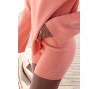 Shorts ELBSAND, Damen, Gr. 48/50, N-Gr, orange (aprikose), Strick, Obermaterial: 50% Viskose, 28% Polyester, 22% Nylon, unifarben, meliert, casual, bequem kurz, Hosen, aus hochwertigem Strick, Loungew