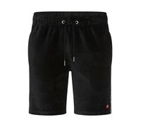 Shorts ELLESSE "TOMATRO SHORT", Herren, Gr. M, N-Gr, schwarz, Rippware, Obermaterial: 65% Baumwolle, 33% Polyester, 2% Elasthan, unifarben, Basic ca. Mitte Oberschenkel, Hosen Shorts, kontrastfarbige