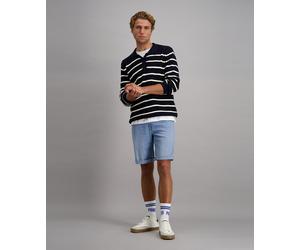 Shorts "FINN denim shorts", Herren, Gr. 34, N-Gr, blau (light blau stonewash), Web, Obermaterial: 84% Baumwolle, 14% Polyester, 2% Elasthan, PIONEER AUTHENTIC JEANS, unifarben, regular fit normal, Hos