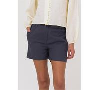 Shorts FRESHLIONS "Amara", Damen, Gr. S, EURO-Größen, blau, 100% Leinen, unifarben, kurz, Hosen Shorts, im klassischen Design (74609759-S) blau