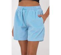 Shorts FRESHLIONS "Mira", Damen, Gr. L, EURO-Größen, blau, 100% Baumwolle, unifarben, kurz, Hosen Shorts, in klassischem Design (45663537-L) blau