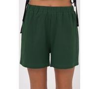 Shorts FRESHLIONS "Zara", Damen, Gr. L, EURO-Größen, grün, 100% Baumwolle, unifarben, kurz, Hosen Shorts, im einfarbigen Design (62617718-L) grün