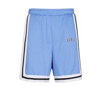 Shorts FUBU "Fubu Herren FM242-006-1 Fubu College Mesh Shorts", Herren, Gr. M, US-Größen, light blau, weiß, 100% Polyester, normal, Hosen Shorts (14830743-M) light blau, weiß