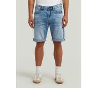 Shorts G-STAR "Mosa Short", Herren, Gr. 28, lt indigo aged, Obermaterial: 79% Baumwolle, 20% Baumwolle, 1% Elasthan, Hosen Shorts (74690713-28) lt indigo aged