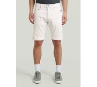 Shorts G-STAR "Mosa Short", Herren, Gr. 33, weiß (ecru), Obermaterial: 98% Baumwolle, 2% Elasthan, Hosen Shorts (95666729-33) ecru