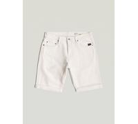 Shorts G-STAR "Mosa Short", Herren, Gr. 38, weiß (ecru), Obermaterial: 98% Baumwolle, 2% Elasthan, Hosen Shorts (95666729-38) ecru