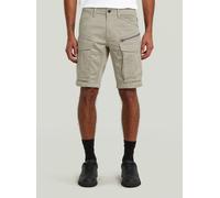 Shorts G-STAR "Rovic Zip Regular Shorts", Herren, Gr. 34, elephant skin, Obermaterial: 97% Baumwolle, 3% Elasthan, Hosen Shorts (37254147-34) elephant skin
