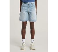 Shorts G-STAR "Skater Loose Shorts", Damen, Gr. 28, vintage platinum blau, Obermaterial: 100% Baumwolle, Hosen Shorts (74966061-28) vintage platinum blau
