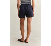 Shorts GANT "REG SHIELD SHORTS", Damen, Gr. XL, N-Gr, blau (evening blau), Jersey, Obermaterial: 87% Baumwolle, 13% Polyester, regular fit, Hosen Shorts (24572237-XL)