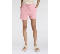 Shorts GANT "REG SHIELD SHORTS", Damen, Gr. XL, N-Gr, pink (geranium pink), Jersey, Obermaterial: 87% Baumwolle, 13% Polyester, regular fit, Hosen Shorts (83250948-XL)