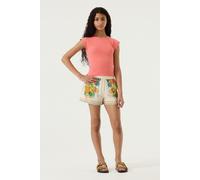 Shorts GARCIA, Mädchen, Gr. 152, N-Gr, bunt (turtledove), Web, Obermaterial: 80% Viskose, 20% Polyamid, bedruckt, lässig geschnitten kurz, Hosen Shorts, mit floralem Muster, for Girls (61681138-152) t