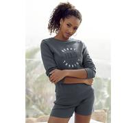 Shorts H.I.S, Damen, Gr. 36/38, N-Gr, blau (navy), Interlock, Obermaterial: 60% Baumwolle, 40% Polyester, unifarben, Basic, Hosen Shorts, mit seitlicher weißer Paspel (44764023-36) navy