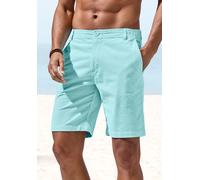 Shorts H.I.S "sommerliche Bermuda, Cordhose", Herren, Gr. 32, N-Gr, grün (türkis), Cord, Obermaterial: 98% Baumwolle, 2% Elasthan, unifarben, regular fit kurz, Hosen Shorts (87997806-32) türkis