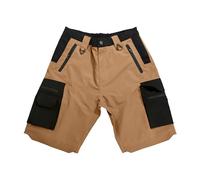 Shorts Herren Freizeit Outdoor Hosen Modisch Atmungsaktiv Trainingsshorts Stretch Strand Shorts Sommer Elastische Taille Arbeitsshorts Vintage Sport Sommershorts Sportshorts mit Taschen（Khaki,L)