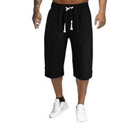 Shorts Herren Sommer 3/4 Hose Bermuda Sommer Kurze Hosen Outdoor Sport Jogginghose Mit Taschen Männer Jungen Freizeit Bequeme Kurz Herrenshorts Sommerhose Sportshorts Turnhose