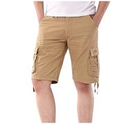 Shorts Herren Sommer Sport Shorts Herren Kurze Herren Hose Kurze Arbeitshosen Herren Herren Shorts Cargohose Herren Kurz Kurze Hosen Herren Sommer Cargo Shorts Herren Kurze Hosen(2-Light Brown,40)
