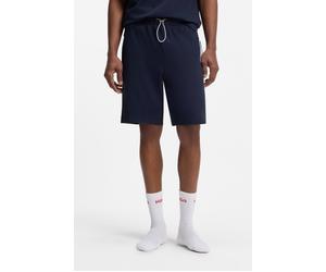 Shorts HUGO UNDERWEAR "NAUTIX SHORTS", Herren, Gr. XXL (56), N-Gr, blau (navy 410), Jersey, Obermaterial: 95% Baumwolle, 5% Elasthan, unifarben mit Farbeinsatz, kurz, Hosen Shorts, aus Stretch-Baumwol