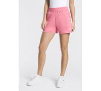 Shorts HUGO UNDERWEAR "Signature", Damen, Gr. S, N-Gr, bright pink 670, Sweatware, Obermaterial: 48% Baumwolle, 48% Modal, 4% Elasthan, Basic, regular fit kurz, Hosen Shorts, basic, regular fit (65005