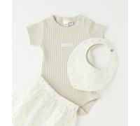 Shorts IDO "BABY GIRL SUMMER SET", Mädchen, Gr. 74, EURO-Größen, beige (cream), 100% Baumwolle, Hosen Shorts (71864431-74) cream