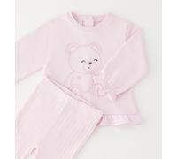 Shorts IDO "BABY GIRL TWO PIECES SET", Mädchen, Gr. 24, EURO-Größen, light pink, 95% Baumwolle, 5% Elasthan, Hosen Shorts (64242041-92) light pink