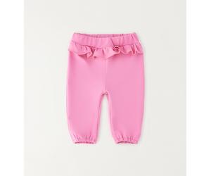 Shorts IDO "BABY GIRL TWO PIECES SET", Mädchen, Gr. 9, EURO-Größen, weiß, pink, 95% Baumwolle, 5% Elasthan, Hosen Shorts (58614238-74) weiß, pink