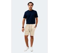 Shorts INDICODE "Incanvar", Herren, Gr. Größe XXXL - Gr. 3XL, Normalgrößen, grau (fog), Obermaterial: 100% Baumwolle, Hosen Shorts, aus atmungsaktiver Baumwolle (98946721-XXXL) fog