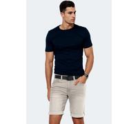 Shorts INDICODE "Inkadeu", Herren, Gr. Größe XXXL - Gr. 3XL, Normalgrößen, grau (light grau), 98% Baumwolle, 2% Elasthan, Hosen Shorts, mit 5-Pocket Design (71440729-XXXL) light grau