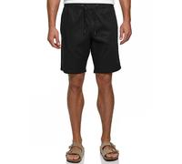 Shorts INDICODE "INMelaton Shorts", Herren, Gr. L, N-Gr, schwarz (jet schwarz), Web, Obermaterial: 100% Baumwolle, unifarben, regular fit, Hosen Shorts (85137100-L) jet schwarz
