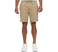 Shorts INDICODE "INWamo", Herren, Gr. XL, N-Gr, gelb (cornstalk), Web, Obermaterial: 55% Baumwolle, 45% Leinen, unifarben, slim fit knielang, Hosen Shorts (45349404-XL) cornstalk