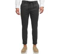 Shorts INDICODE "INZeddi", Herren, Gr. XL, N-Gr, charcoal mix, Web, Obermaterial: 66% Viskose, 30% Polyamid, 4% Elasthan, unifarben, regular fit ca. Mitte Oberschenkel, Hosen Shorts, Viskosemischung, 