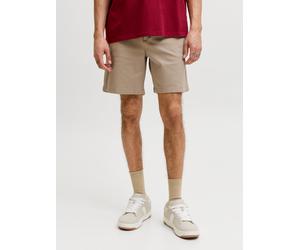 Shorts JACK & JONES "JPSTACE NEO JOGGER SHORTS REG SN", Herren, Gr. XL, N-Gr, beige (crockery), Web, Obermaterial: 72% Baumwolle, 23% Polyester, 5% Elasthan, unifarben, kniefrei, Hosen Shorts (1349603