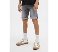 Shorts JACK & JONES JUNIOR "JJIRICK bequem mit mittlerer Taille für Jungen", Jungen, Gr. 164, N-Gr, grau denim pack:am 362, Web, Obermaterial: 98% Baumwolle, 2% Elasthan, Abriebeffekte, regular fit kn